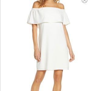 Charles Henry Off shoulder dress